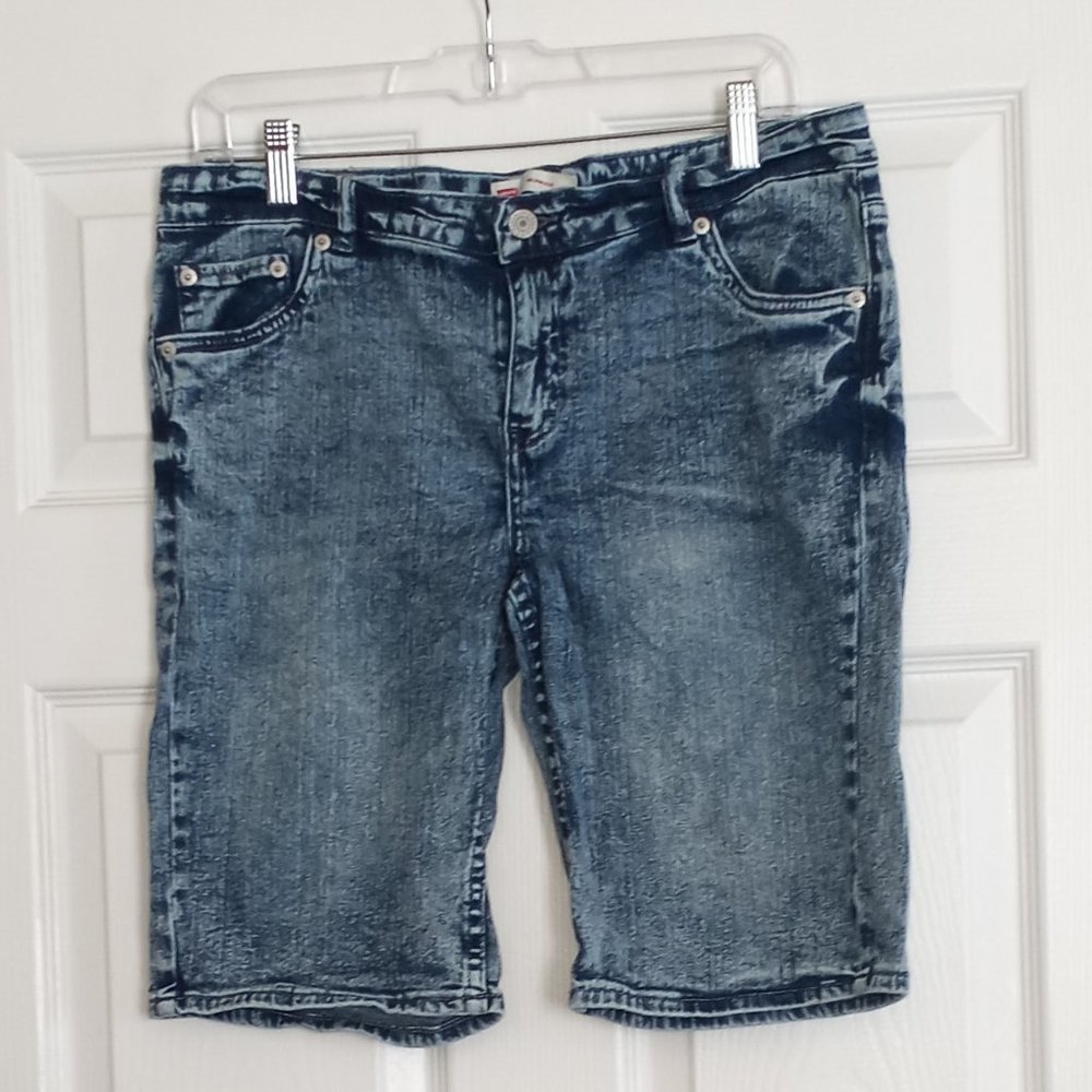 Levi's Boy's Blue Denim Bermuda Shorts